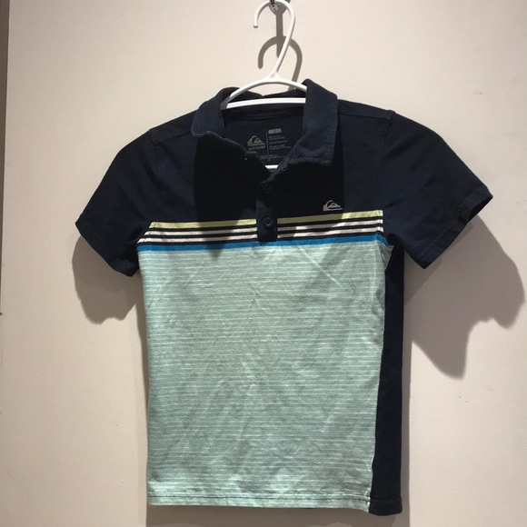 Navy blue & light green t-shirt Quicksilver - Picture 1 of 1